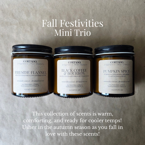 Fall Festivities Mini Candle Trio