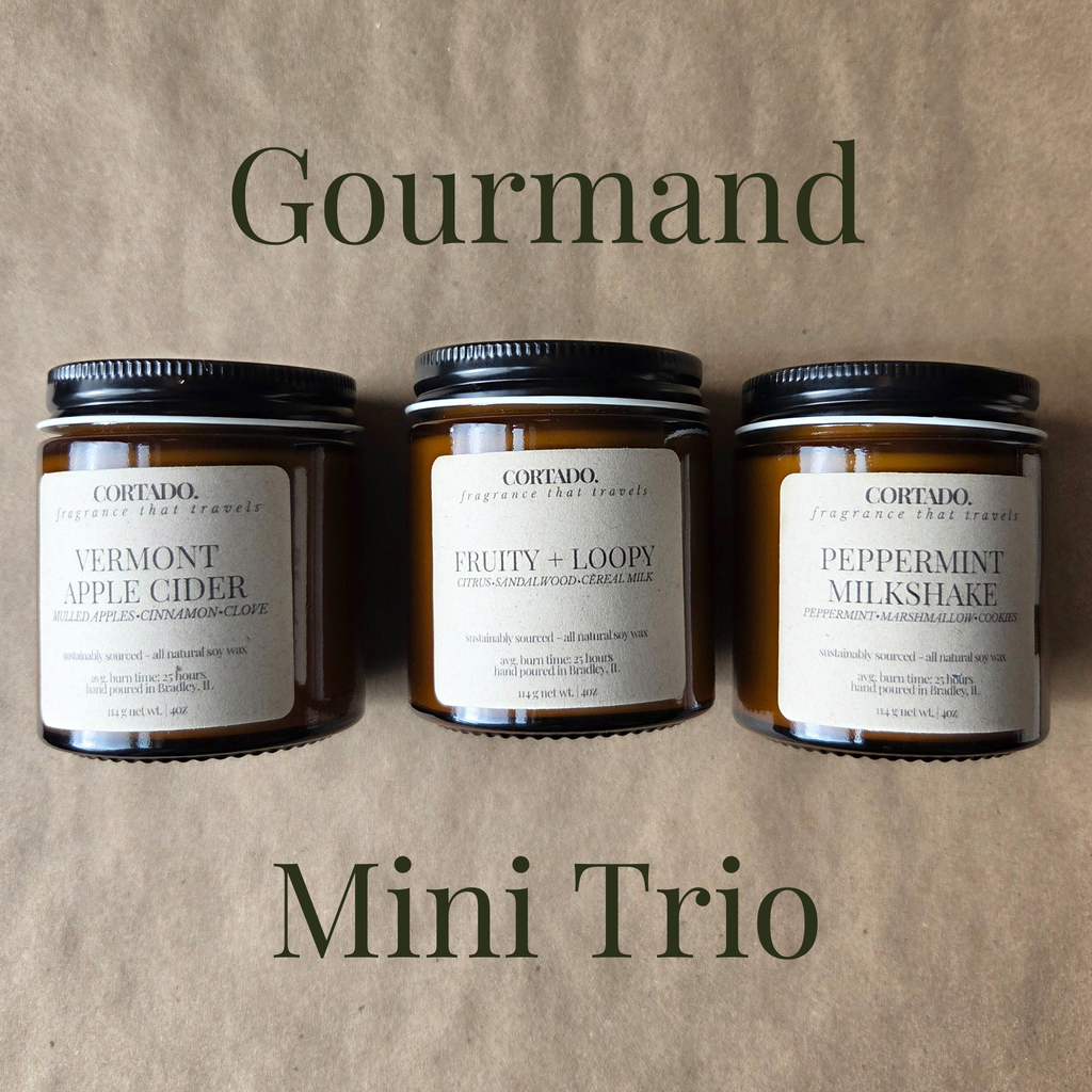 Gourmand Mini Candle Trio